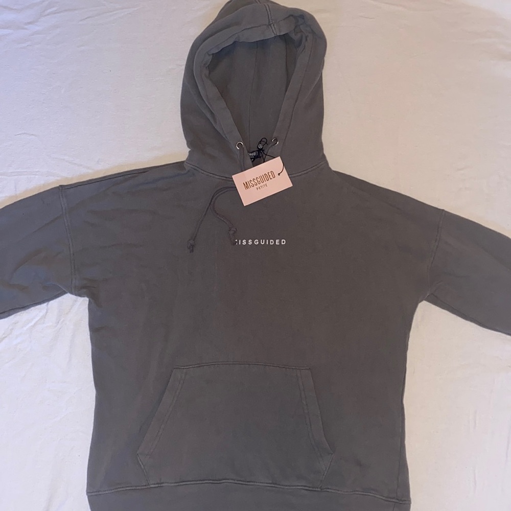 Petite Missguided washed basic hoodie
